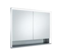 KEUCO Royal Lumos armoire de toilette encastrable 2 portes, porte courte, étagère ouverte, 1000mm, 14334171301, 14334171301, Versione: senza controllo Dali