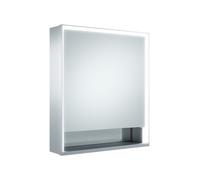 KEUCO Royal Lumos armoire de toilette murale 1 porte, porte courte, étagère ouverte, charnières à gauche, 650mm, 14301171201, 14301171201, Versione: senza controllo Dali