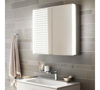 KEUCO ROYAL MATCH armoire de toilette murale 2 portes en miroir double cristal, 650mm, 12801171301, 12801171301