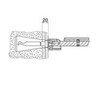 Keuco set di fissaggio n. 11, 34997000100, Universal [Accessori Bagno > Ricambi per Accessori Bagno]