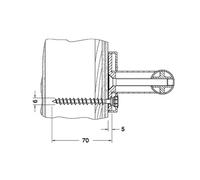 Keuco set di fissaggio n. 4, 34990000200, Universal [Accessori Bagno > Ricambi per Accessori Bagno]