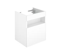 KEUCO STAGELINE Meuble sous-lavabo, 1 porte, charnières à gauche, 460x625x380mm, avec éclairage LED, 32822290101, 32822290101, Corpo/Fronte: Inox laccato satinato opaco / Inox vetro satinato