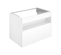 KEUCO STAGELINE Meuble sous-lavabo, 1 tiroir frontal, 800x625x490mm, 32862300000, 32862300000, Corpo/Fronte: Decoro bianco opaco / vetro bianco