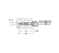 Keuco supporti/fissaggi 34992000100 Universal [Accessori Bagno > Ricambi per Accessori Bagno]