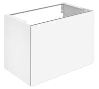 KEUCO X-LINE Meuble sous-lavabo, 1 tiroir frontal, 800x605x490mm, 33162300000, 33162300000, Corpo/Fronte: Decoro bianco opaco / vetro bianco
