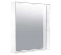 Keuco X-Line specchio luminoso 33297, colore della luce 2700-6500 Kelvin, 650 x 700 x 700 x 105 mm, Colorazione: acciaio inox