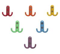 KEuLen Appendiabiti da Parete, Attaccapanni da Muro, Appendiabiti piccolo gancio in metallo moderno for cameretta, decorazione for la cameretta, ganci a doppia punta da parete, confezione da 8, B(A)