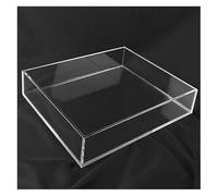 KEuLen Fotografia acrilica Vasca d'Acqua Bassa, Serbatoio d'acqua trasparente poco profondo, vassoio fotografico, accessori for riprese di prodotti alimentari e cosmetici spessi 5 mm(20x20x10cm)