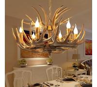 KEuLen Lampadario di Corna, Lampadario Antler, Lampadario in Corno di Cervo in Stile Vintage, Lampada a Sospensione in Corno di Cervo for Cucina, Bar, ristoranti, lampade a Sospensione