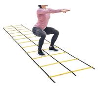 KEuLen Scala di Agilità, Scala Agilità, Scala di agilità Flessibile, Attrezzatura for l'allenamento della velocità, Scala Sportiva da Calcio, for Rugby/Boxe/Tennis(10m)