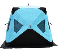 KEuLen Tenda da Pesca sul Ghiaccio, Rifugio Invernale Portatile Isolato for la Pesca sul Ghiaccio, casa Pop-up in Stile hub for 4-5 Persone(Sky Blue)