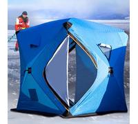 KEuLen Tenda da Pesca sul Ghiaccio, Tenda da Pesca sul Ghiaccio, Riparo Termico Isolato con Strato for l'inverno(Blue)