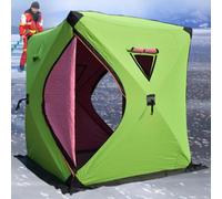 KEuLen Tenda da Pesca sul Ghiaccio, Tenda Invernale Calda e Spessa a 3 Strati, Tende da Pesca in Cotone for Esterni(Green)