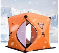 KEuLen Tenda Portatile per Pesca sul Ghiaccio, Tenda da Pesca Invernale Tenda da Pesca sul Ghiaccio con Borsa for Il Trasporto Attrezzatura da Pesca all'aperto(Orange)