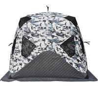 KEuLen Tenda Portatile per Pesca sul Ghiaccio, Tenda Pop-up isolata for la Pesca sul Ghiaccio for 3-4 Persone, Tenda da Pesca sul Ghiaccio Portatile, Grande baracca di Ghiaccio Antivento(Camouflage)