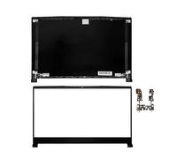 KEUQIXMR Nuovo Compatibile for GF65 GF65VR MS-16W1 MS-16W2 9SD LCD del Computer Portatile della Copertura Posteriore Lunetta Anteriore Palmrest Fondo Cerniera Coperchio Top Case(A B Hinge)