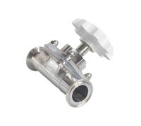 KEUQIXMR Valvola a membrana sanitaria Tri Clamp DN10/15/20/25/32/40 x 0,5" 1,5" in acciaio inox SUS316L Homebrew(DN25)