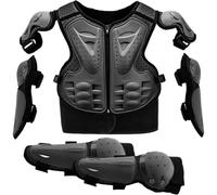 Keuyeo Gilet per Armatura Motociclista per Bambini, Equipaggiamento per Bici Cross, con Ginocchiere E Gomitiere, Protezione per Il Torace Motocross, Giacca per Armatura Equitazione per Bambini