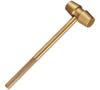 Keuyeo Mini Martello in Ottone per Giudici, Martelletto, Martelletto, Puntello, Martelletto in Ottone, Classico Martello Giudice per Avvocati, Studenti E Giudici, Oggetti di Scena per Giocare.