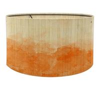 Keuyeo Paralume in bambù Lampadario Lampada Paralume Coprilampada Sfumato Acquerello Paralume a Tamburo Vintage per Lampada Tavolo Accessorio per Lampada Terra