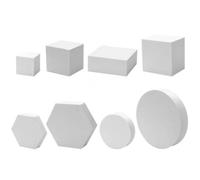 Keuyeo Puntelli per Fotografia Cubo di Schiuma 8 Pezzi Geometria Blocchi Solidi in Posa Puntelli per Foto Fotografia di Prodotto per Gioielli Cosmetici Accessori per Ripresa