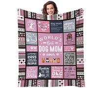 Kevcer Coperta morbida per cane mamma regalo per cane mamma migliore cane mamma mai 127 x 152,4 cm morbida coperta per cani mamma regalo di compleanno per donne amanti dei cani donne per gli amanti