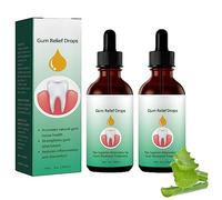KEVGNRO DentiZen Gum Regrowth Drops, Dentizen Gum Therapy Gum Restoration, 30ml Teeth Whitening Cleaning Essence, Gum Regrowth Treatment Drops (2pcs)