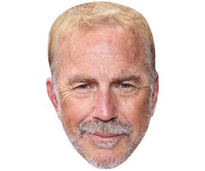 Kevin Costner (Moustache) Maschere di persone famose, facce di cartone