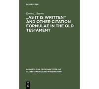 Kevin L. Spawn "As It Is Written" and Other Citation Formulae (Copertina rigida)