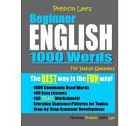 Kevin Lee Matth Preston Lee's Beginner English 1000 Words For Italia (Tascabile)