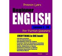 Kevin Lee Matth Preston Lee's Beginner English Lesson 1 - 20 For Tur (Tascabile)