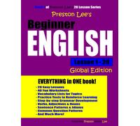 Kevin Lee Matth Preston Lee's Beginner English Lesson 1 - 20 Global (Tascabile)