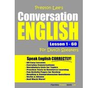 Kevin Lee Matth Preston Lee's Conversation English For Dutch Speaker (Tascabile)