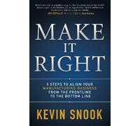 Kevin Snook Make It Right (Tascabile)