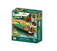 Kevin Walsh Nostalgia K33021 Rail & Canal 1000 Piece Jigsaw Puzzle