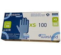 KEVITA Srl POLYSEM GUANTI NITRILE SENZA POLVERE XS 100 PEZZI