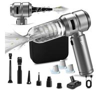 Kevsuvqin 4-IN-1 Aspirapolvere Auto Potente, 21000PA Aspirabriciole Senza Fili Potente con Motore Brushless, 3 Livelli Regolabili, Mini Aspirapolvere Senza Fili Piccolo per Auto, Ufficio e Casa