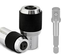 KEWAYO 3 chiavi a maschio, adattatore regolabile da 3/8", estrattore di maschi, strumento per maschiatura, alesatori e viti rotte, set di prese regolabili professionali