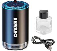 KEWAYO Diffusore d'Aromi Portatile da 50ml per Auto e Ambienti Con Luce Ambientale a LED Stellata, Ricaricabile USB
