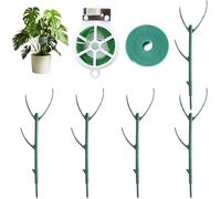 KEWAYO Set di 5 supporti per piante monstera impilabili per piante rampicanti, tutor monstera con fascette da giardino per piante