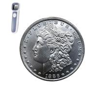 KEWEIYASW 1886 Morgan Dollar coins Brilliant Uncirculated Coins Give the coin microscope a