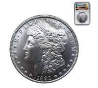 KEWEIYASW 1891 Morgan Silver Dollar for sale, Morgan Coin Fine Uncirculated,deliver coin dustproof protective case