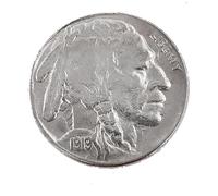 KEWEIYASW 1913 to 1926 Indian Head Buffalo Nickel 5 Cent Piece VF Very Fine 5c US Coin Collectible(Buffalo Nickel1919)