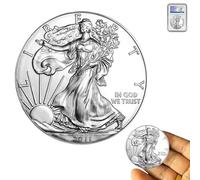 KEWEIYASW 2011 US Eagle Moneta commemorativa placcata in Argento Raffigurante la Statua della libertà degli Stati Uniti, 1 oz, Non circolata, Silver Eagles 2011 (1 Pezzo)