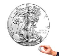 KEWEIYASW 2012 US Eagle Moneta commemorativa placcata in Argento Raffigurante la Statua della libertà degli Stati Uniti, 1 oz, Non circolata, Silver Eagles 2012 (1 Pezzo)