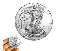 KEWEIYASW 2016 U.S. Eagle The United States Statue of Liberty Silver Plated Coin 1 oz Uncirculated Commemorative Coin