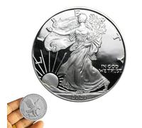 KEWEIYASW Moneta commemorativa placcata in Argento della Statua della libertà degli Stati Uniti, Aquila degli Stati Uniti del 2020, 1 oz, Non circolata