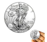 KEWEIYASW Moneta da Un Dollaro Morgan in Argento Americano del 2018 MS-70 (Primo Giorno di Emissione) con Confezione Originale del Governo da $ 1