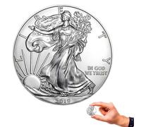 KEWEIYASW Moneta Sfida Statua della libertà 2019, Moneta da Mezzo Dollaro della Zecca privata Walking Liberty