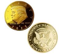 KEWEIYASW Mr. President Won 2025 Coin in Velvet Display Case - 47th Presidential Commemorative Challenge Coin